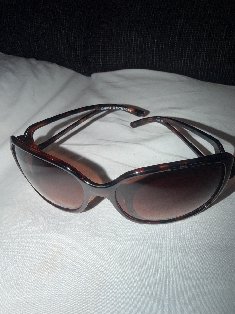 Dana Buchman Tortoiseshell Brown Gradient Oversized Women's Sunglasses